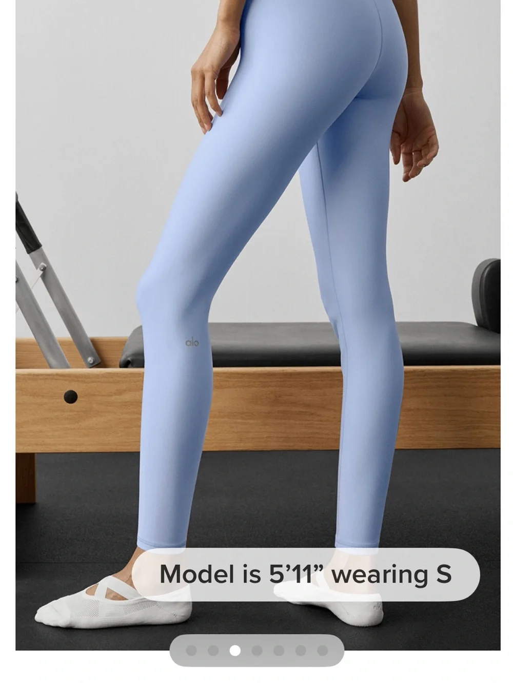 Alo 7/8 High Waist Airlift Legging in Light Provence Blue.  Xs.  NWT